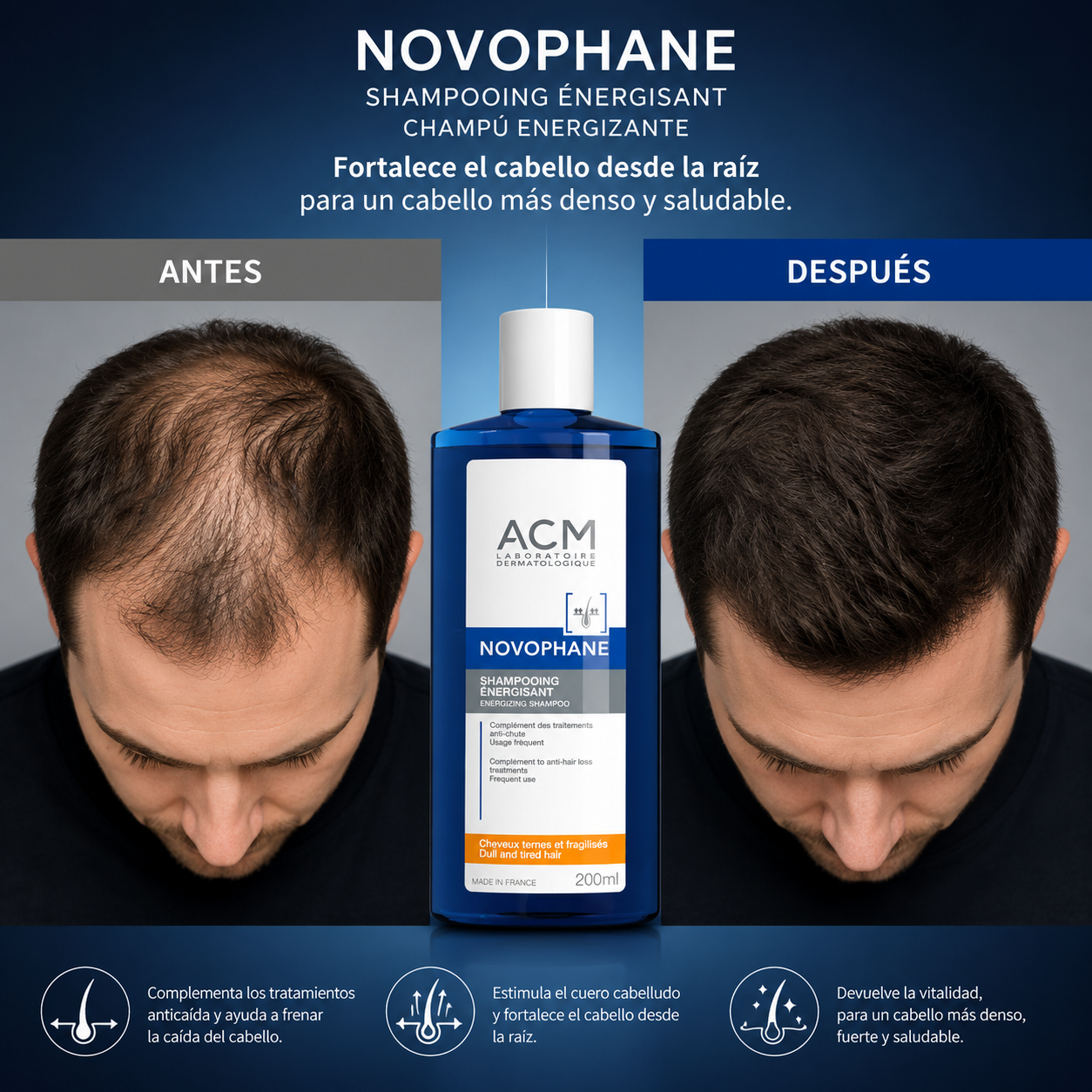 ACM NOVAPHANE SHAMPOO ENERGIZANTE 200ML
